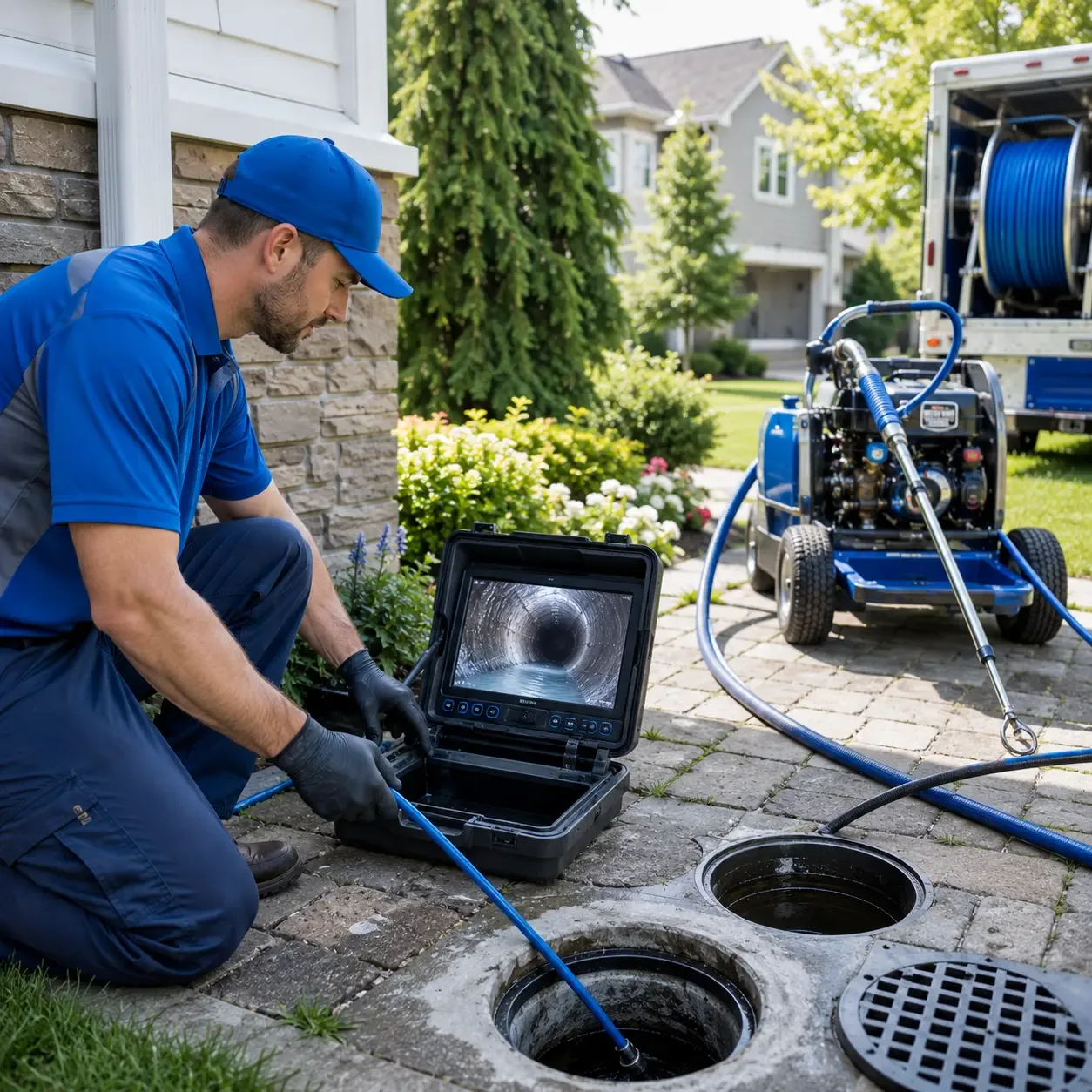 Outdoor drain cleaning professionals serving De Soto, IA